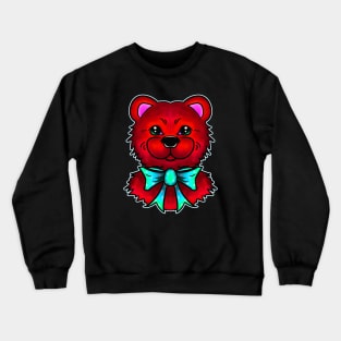 Red Teddy Bear & Tie Crewneck Sweatshirt